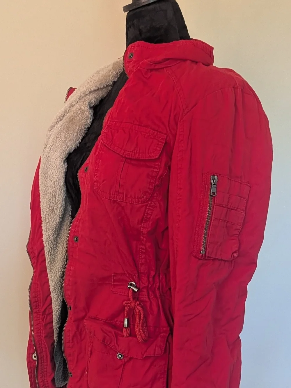 YMI COLLECTION Red Women's Utility Jacket